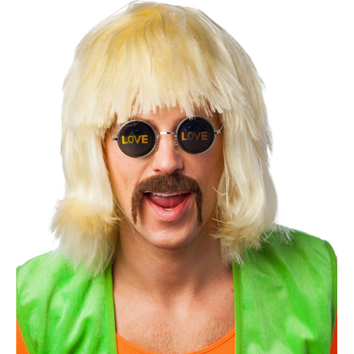 Parrucca hippie bionda ossigenata