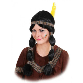 Parrucca indiana con trecce