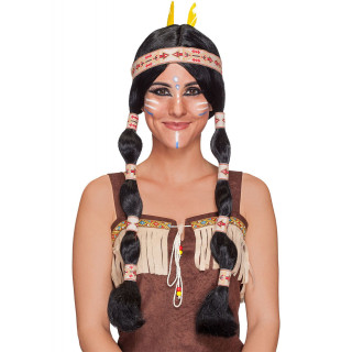 Parrucca indiana pellerossa