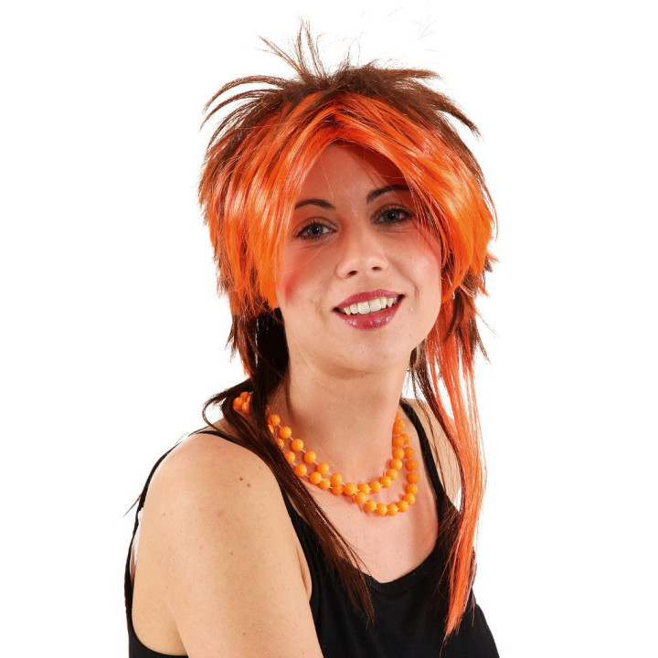 Parrucca punk orange