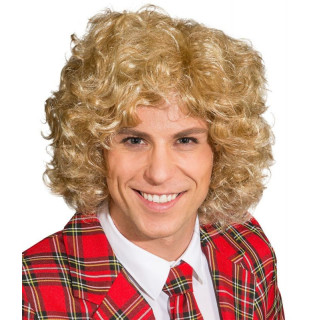 Parrucca riccia bionda