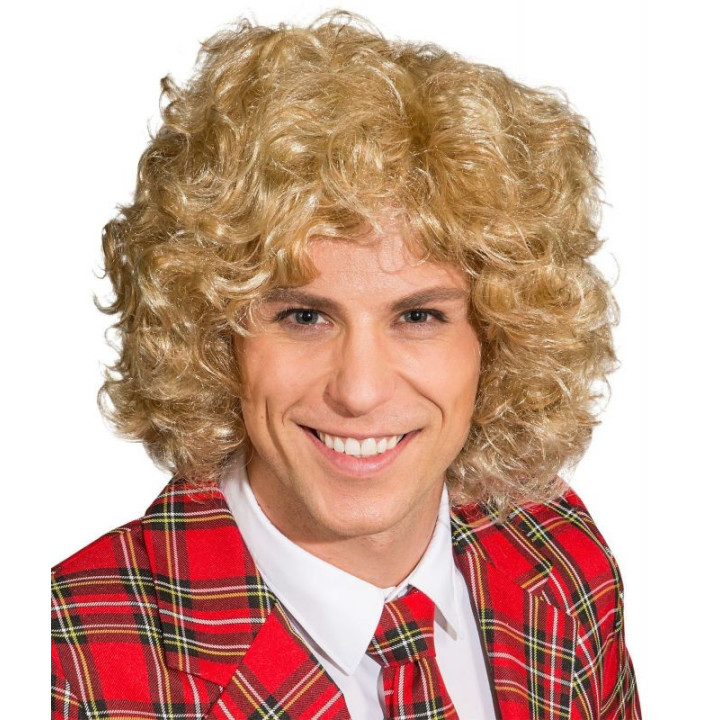 Parrucca riccia bionda