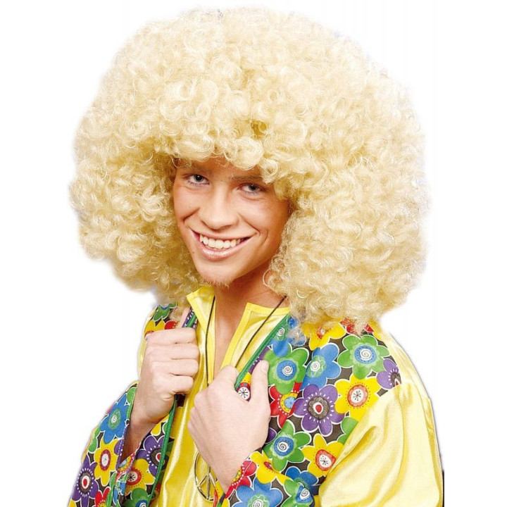 Parrucca super afro bionda