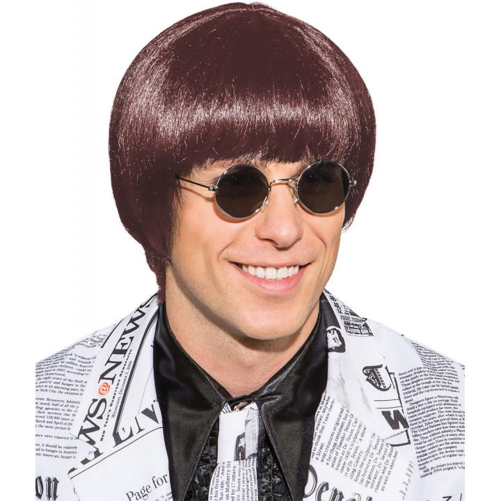 Parrucca uomo bob castano