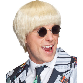 Parrucca uomo caschetto bionda