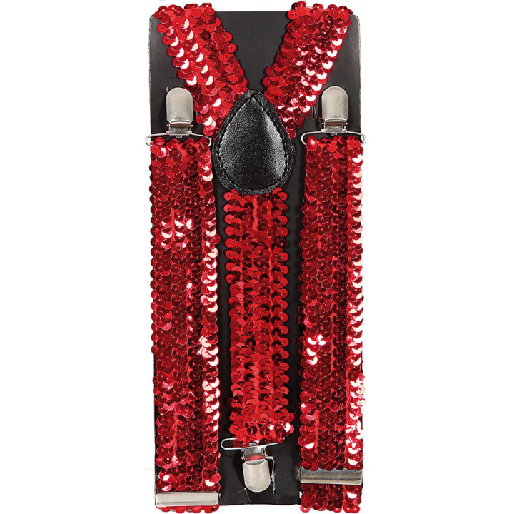 Bretelle paillettes rosse