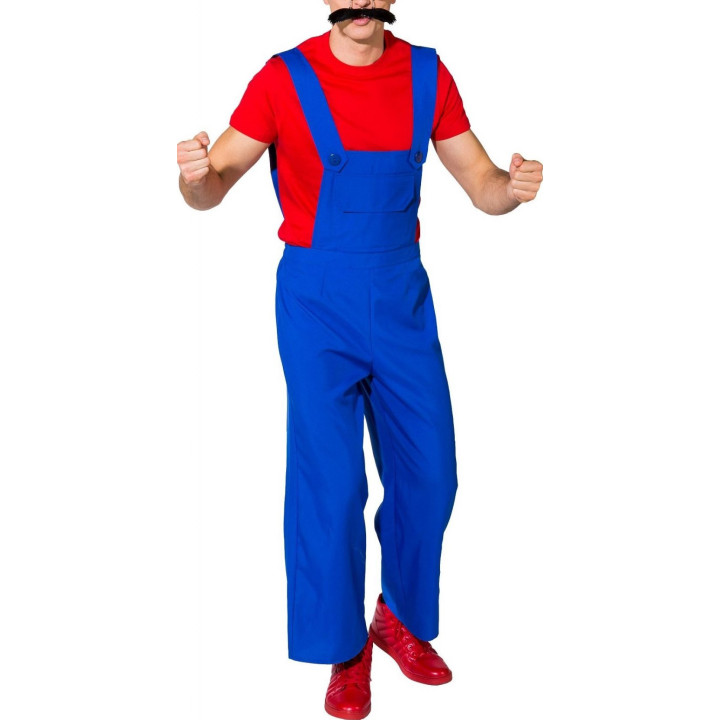 Salopette Blu Elettrico Uomo - Perfetta per Spettacoli e Animazione