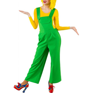 Salopette Verde Brillante Donna - Stile Scenico per Performer