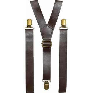 Bretelle steampunk marroni