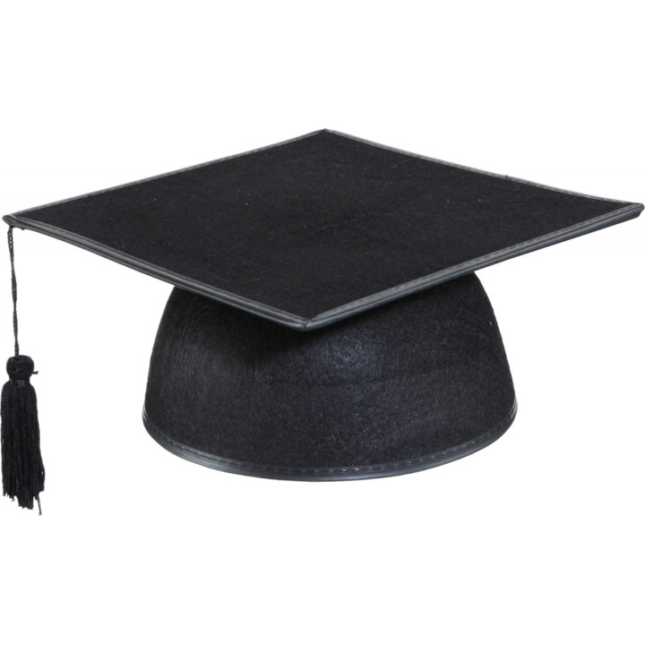 Tocco da Laurea Flessibile con Nappa – Copricapo con Velcro e Finiture in Similpelle