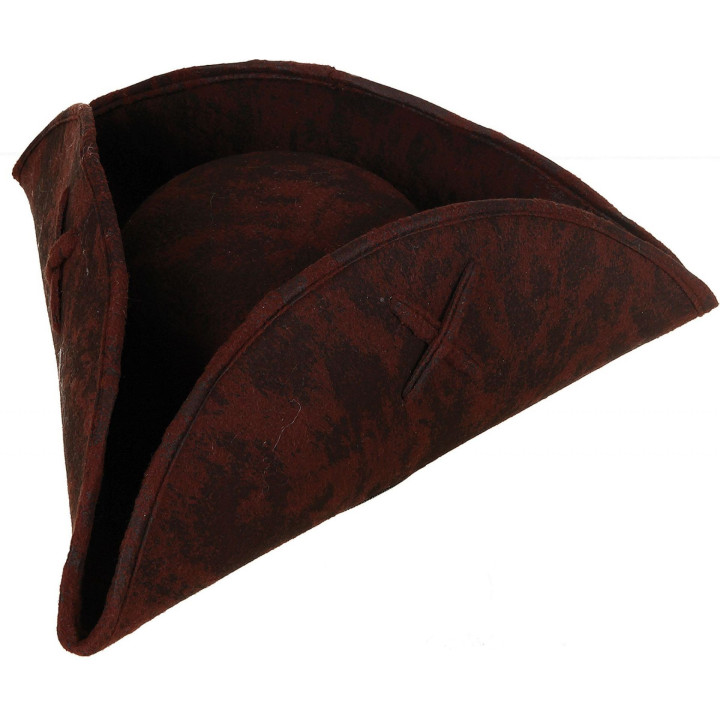 Tricorno Long John Silver Pirata in Similcuoio