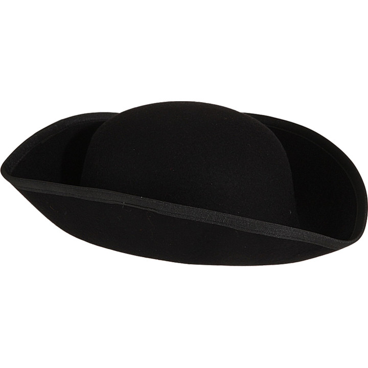 Tricorno Nero in Lana Grezza – Cappello Storico Personalizzabile per Rievocazioni