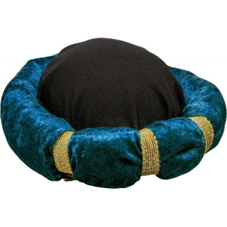 Turbante da Sultano Blu – Copricapo Orientale Regale