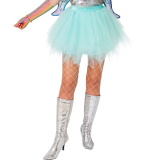 Tutù Menta Ghiaccio Elegante – Fascia Elastica e Tulle Morbido