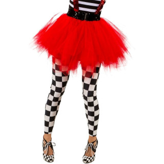 Tutù Rosso Fuoco Elegante – Fascia Elastica e Tulle Morbido