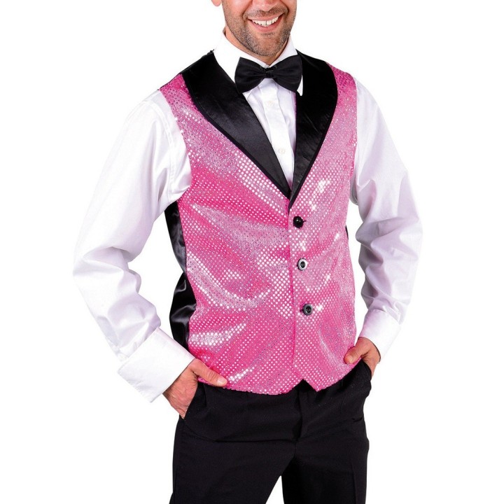 Gilet shine rosa