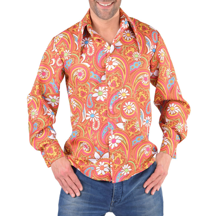 Camicia hippie arancio