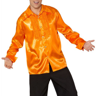 Camicia uomo ruches arancione