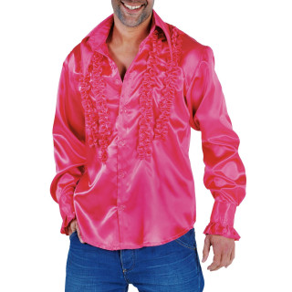 Camicia uomo ruches rosa