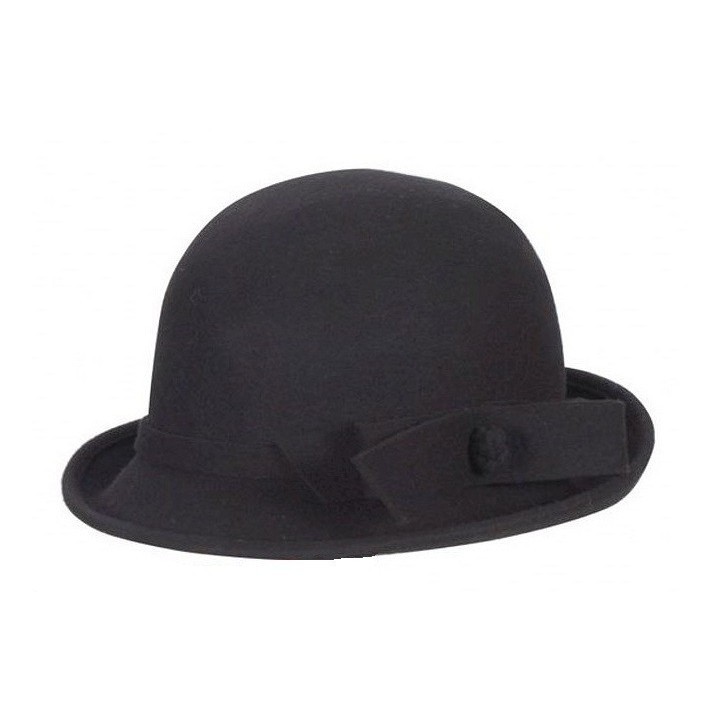 Cappello da Donna in Feltro Nero Stile Decò – Modello Marple Elegante in Lana
