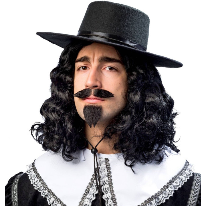 Cappello da Medico del Seicento con Fascia in Raso e Cordino Regolabile