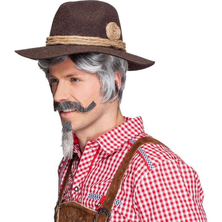 Cappello Uomo in Feltro di Lana 100% – Marrone con Corda in Canapa Naturale