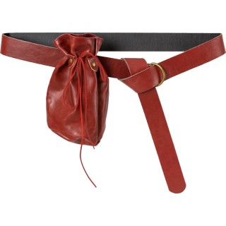 Cintura medievale con sacca monete