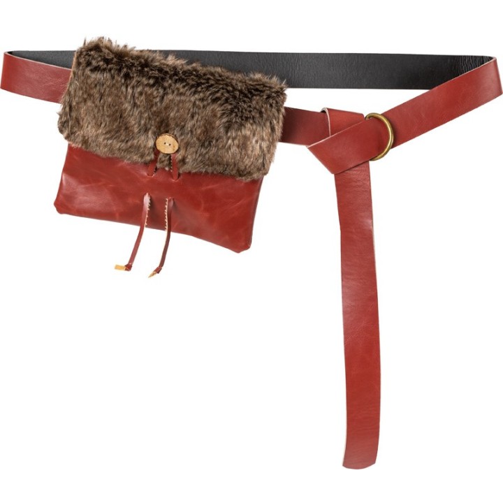 Cintura rinascimento similcuoio con scarsella