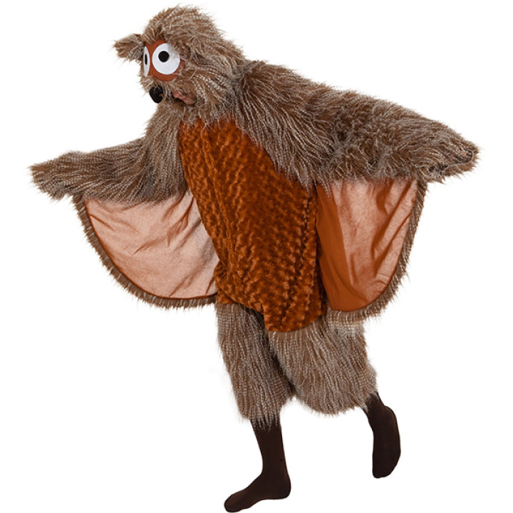 Costume Civetta dei Boschi - Con Ali e Cappuccio