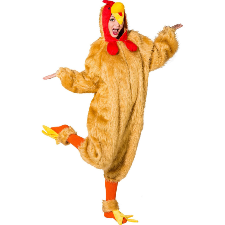Costume Gallina - Tuta Intera con Dettagli Realistici