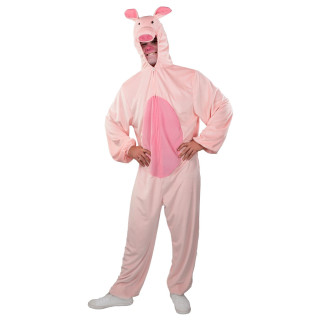 Costume Maialino della Campagna - Tuta Intera con Cappuccio