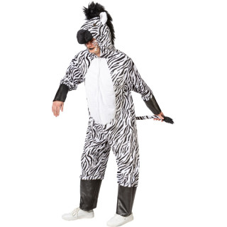Costume Zebra della Savana - Tuta Intera con Cappuccio