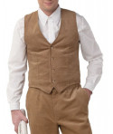 Gilet hippie scamosciato