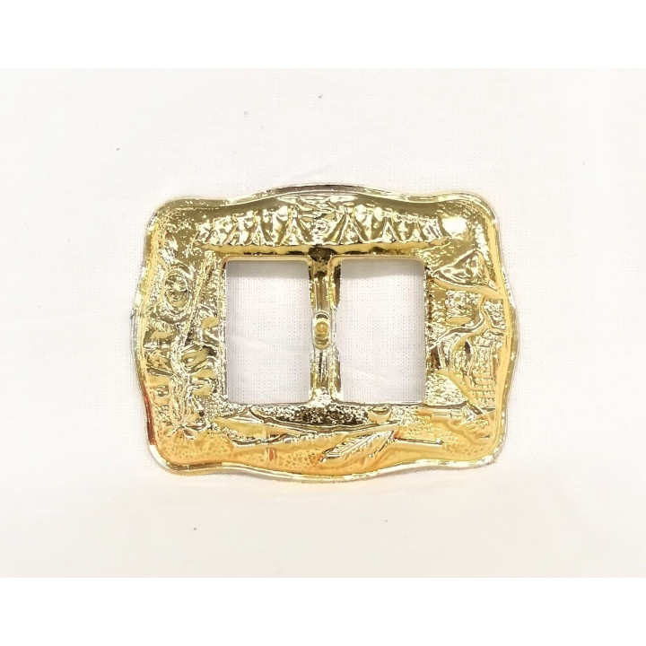 Fibbia in plastica dorata