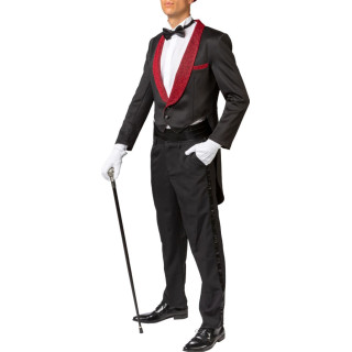 Frac Lurex Bordeaux – Giacca Uomo Elegante per Gala e Spettacoli