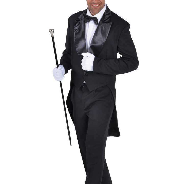 Frac Lusso Nero Uomo – Eleganza e Classe per Cerimonie e Spettacoli