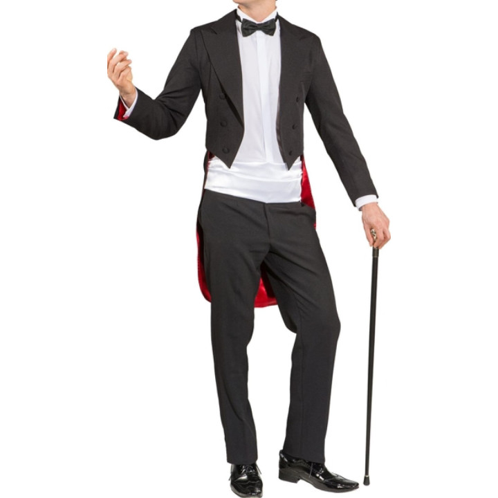 Frac Marsina Fodera Rossa – Giacca da Uomo Freestyle Elegante per Showman