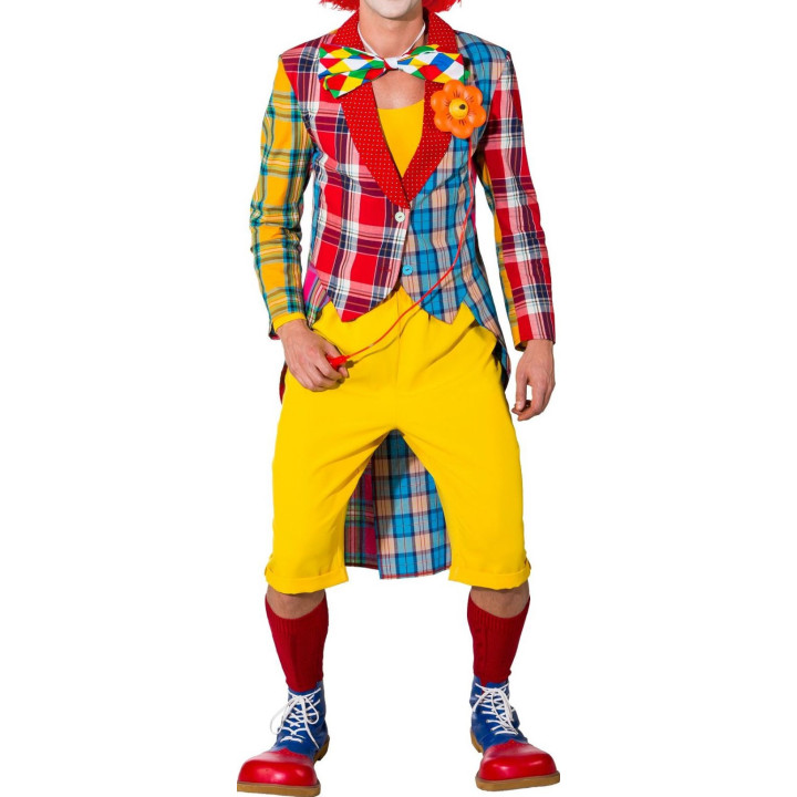 Frac Patchwork – Giacca Maschile con Coda e Design Scozzese Tartan per Showman