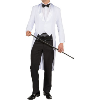 Frac Showman Bianco – Giacca Frac da Uomo Elegante per Gala e Spettacolo