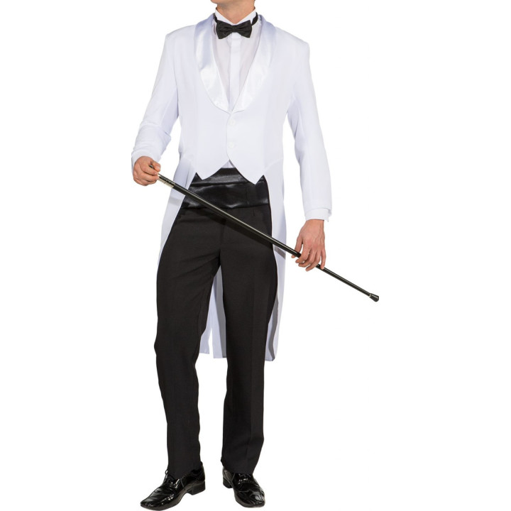 Frac Showman Bianco – Giacca Frac da Uomo Elegante per Gala e Spettacolo