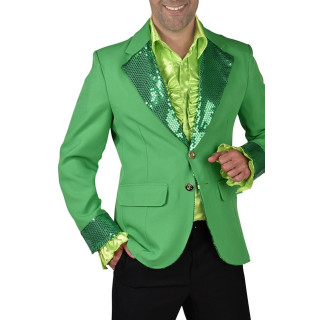 Giacca verde con paillettes uomo