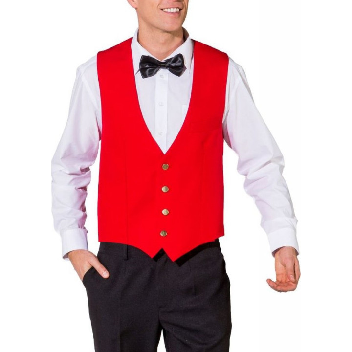 Gilet Classico Rosso da Uomo – Eleganza per Eventi e Cerimonie Informali