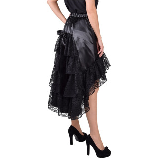 Gonna Folk con Merlettature in Pizzo – Look Folk-Etno con Nastro Annodato