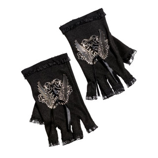 Guanti steampunk ali d'angelo