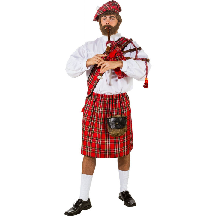 Kilt scozzese rosso