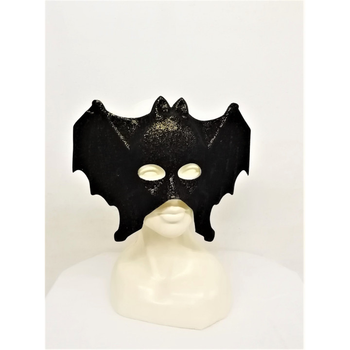 Maschera pipistrello dorata