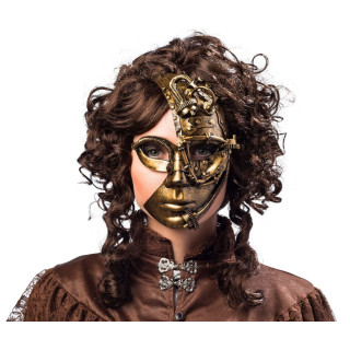 Maschera steampunk bronzo