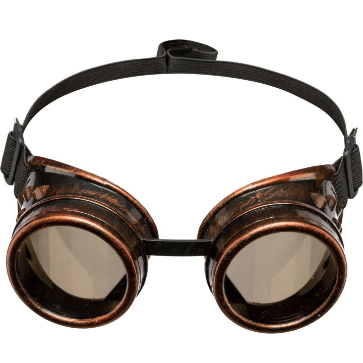 Occhiali bronzati steampunk