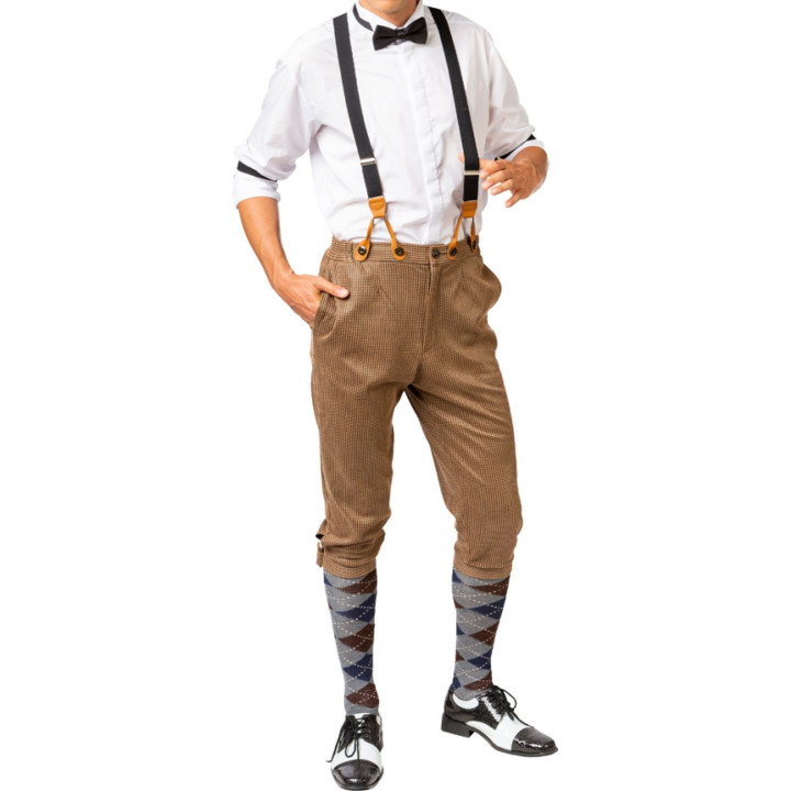 Pantaloni alla Zuava a Quadretti – Stile retrò Charleston Novecento