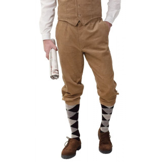 Pantaloni alla Zuava Beige in Velluto – Stile Retrò Novecento